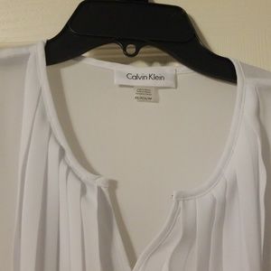 Calvin Klein Pleated Sleeveless Top
